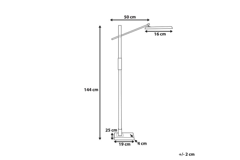 Tyrekli Gulvlampe 144 cm - Mørkegrå - Belysning - Innendørsbelysning & Lamper - Soveromslampe