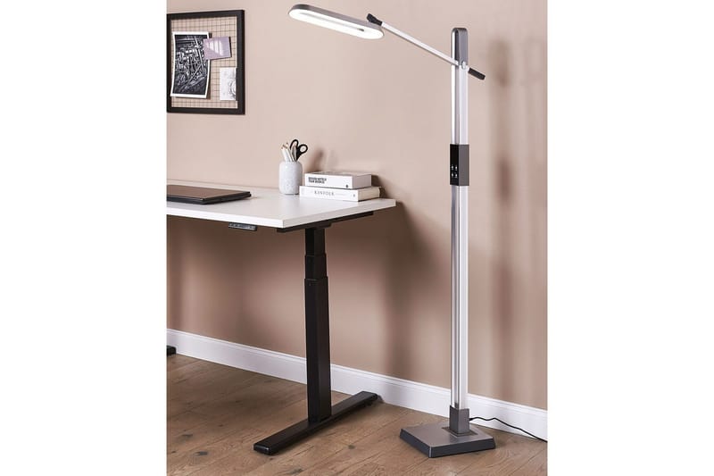 Tyrekli Gulvlampe 144 cm - Sølv - Belysning - Innendørsbelysning & Lamper - Soveromslampe