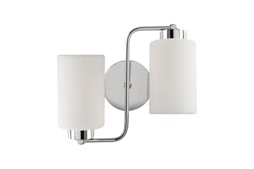 Vegg lampe Jaska To Sølv - Sølv - Belysning - Innendørsbelysning & Lamper - Gulvlampe - Toarmet gulvlampe