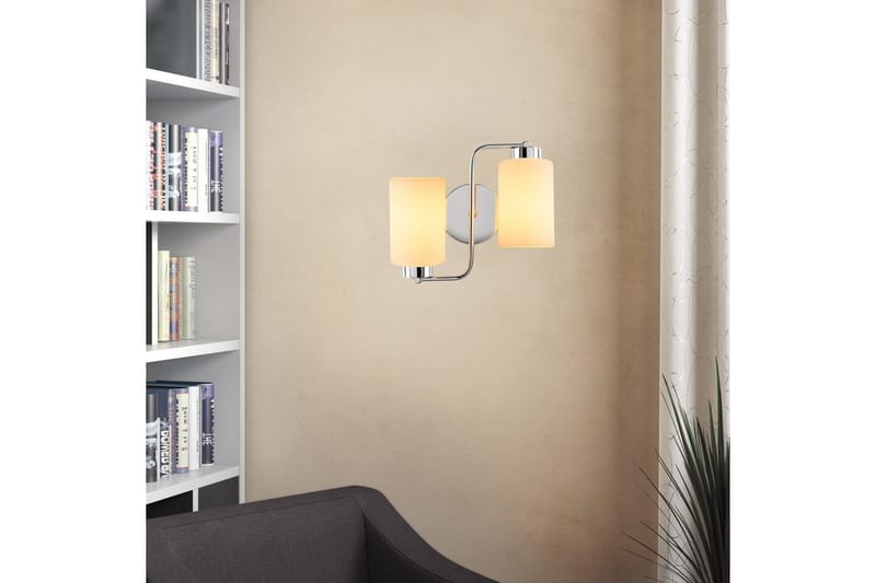 Vegg lampe Jaska To Sølv - Sølv - Belysning - Innendørsbelysning & Lamper - Soveromslampe