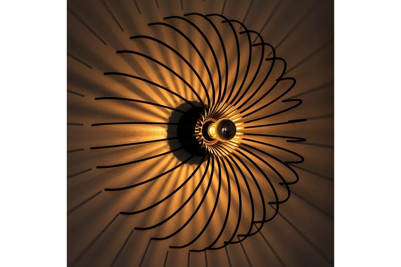 Vegg lampe Subbersta Svart - Diameter: 16 cm - Belysning - Innendørsbelysning & Lamper - Soveromslampe