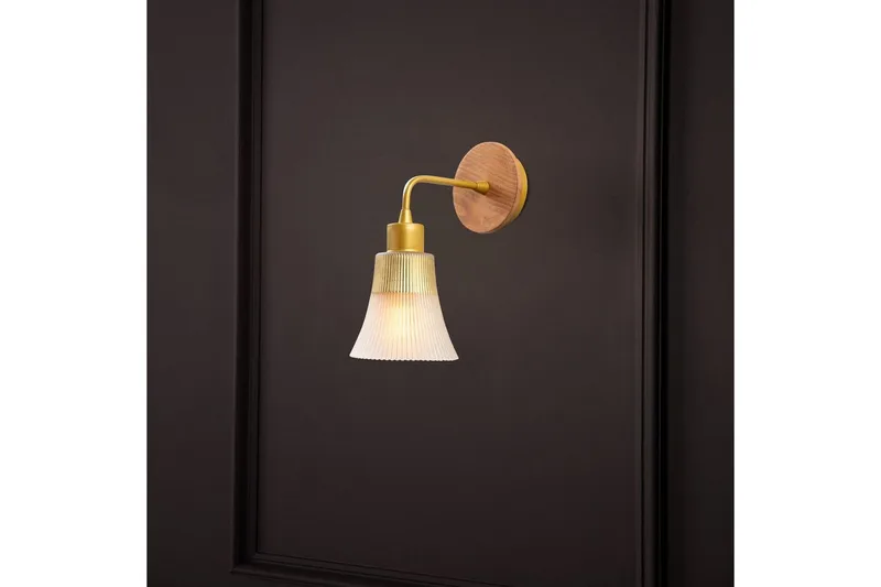 Vegg lampe Vellor Gull - Gull - Belysning - Innendørsbelysning & Lamper - Soveromslampe