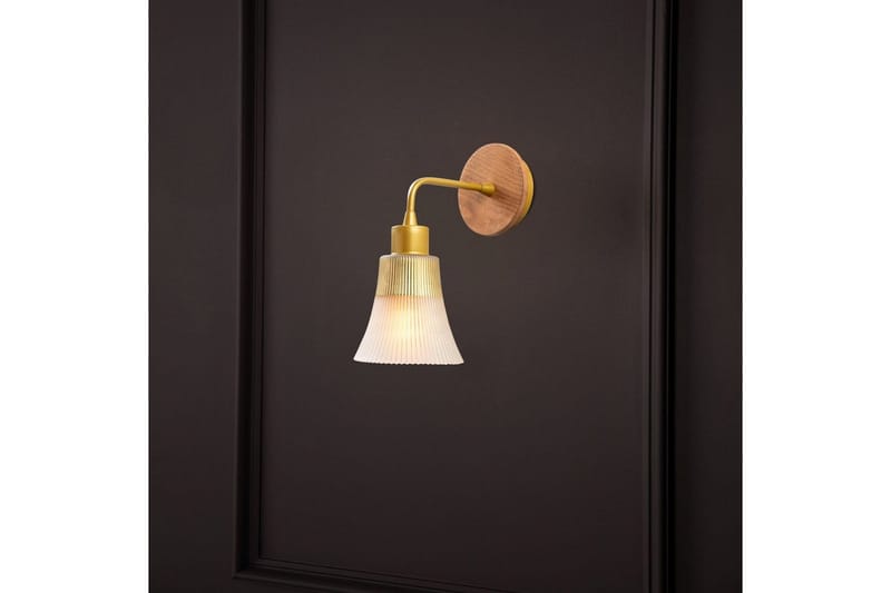 Vegg lampe Vellor Gull - Gull - Belysning - Innendørsbelysning & Lamper - Soveromslampe