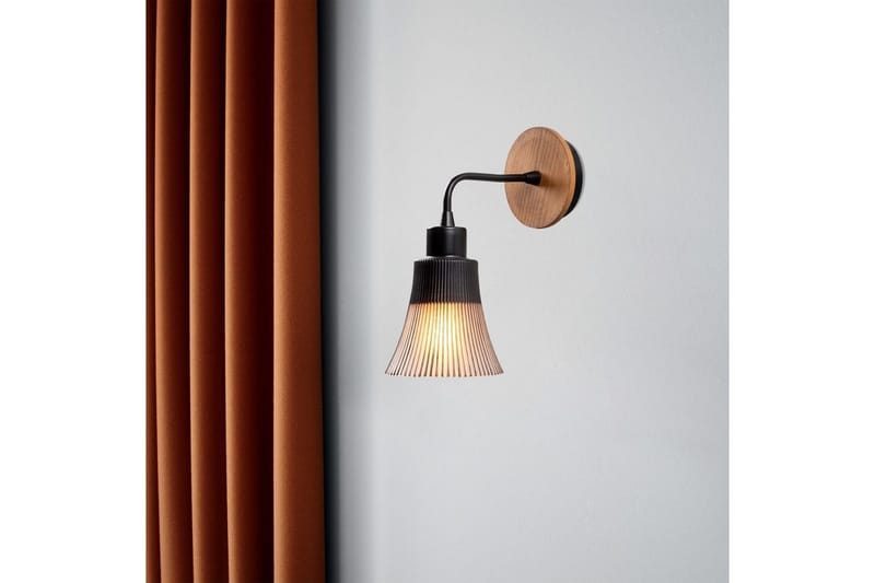 Vegg lampe Vellor Svart - Svart - Belysning - Innendørsbelysning & Lamper - Soveromslampe