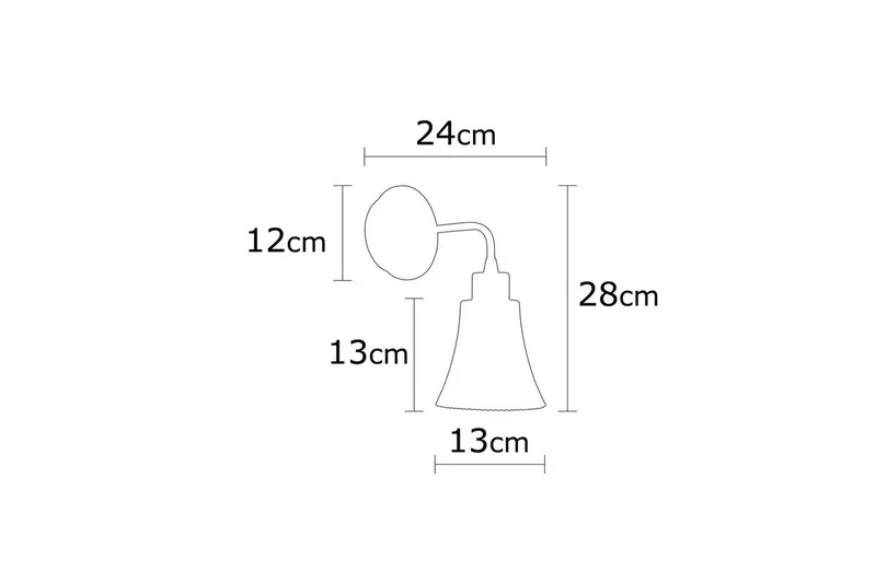 Vegg lampe Vellor Svart - Svart - Belysning - Innendørsbelysning & Lamper - Soveromslampe