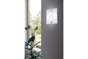 Vegg-/Taklampe Eglo Metrass 2 Hvit/Satin - Hvit - Belysning - Innendørsbelysning & Lamper - Soveromslampe