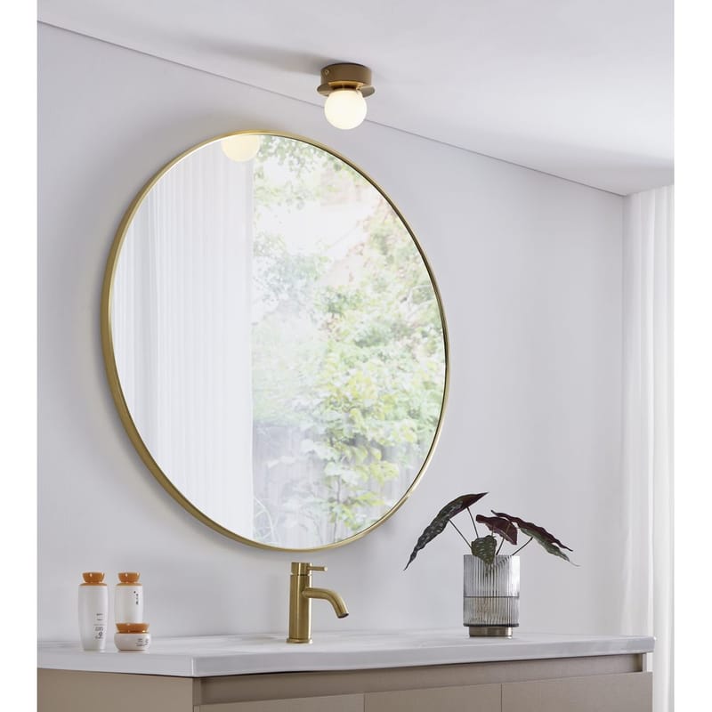 Vegg-/Taklampe Mosiano - Børstet messing - Belysning - Innendørsbelysning & Lamper - Taklampe - Plafondlampe