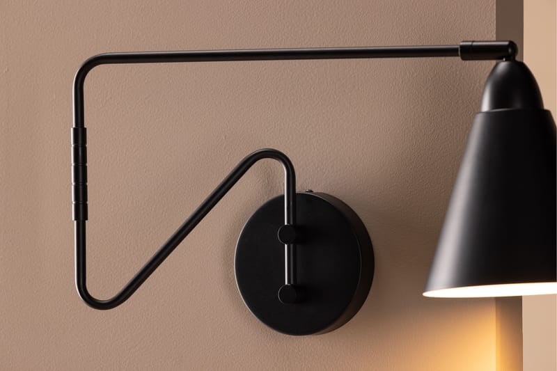 Amicola Vegglampe 24 cm - Svart - Belysning - Innendørsbelysning & Lamper - Vegglampe
