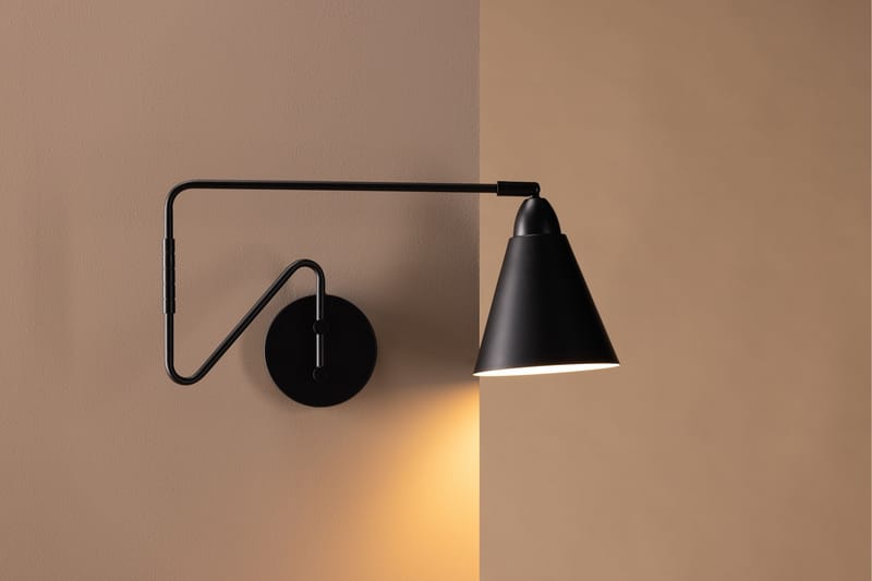 Amicola Vegglampe 24 cm - Svart - Belysning - Innendørsbelysning & Lamper - Vegglampe