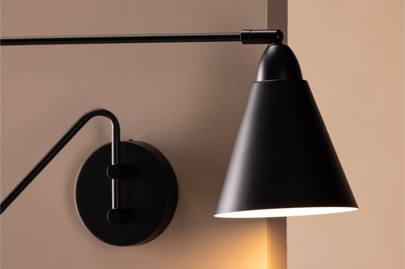 Amicola Vegglampe 24 cm - Svart - Belysning - Innendørsbelysning & Lamper - Vegglampe
