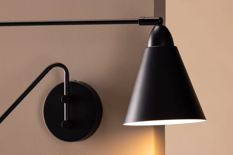 Amicola vegglampe 24 cm - Svart - Belysning - Innendørsbelysning & Lamper - Vegglampe