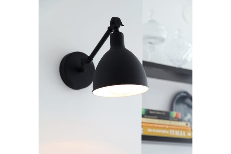 Bazar Vegglampe 25 cm Hvit - By Rydéns - Nattlampe vegg - Soveromslampe - Veggarmatur - Vegglampe