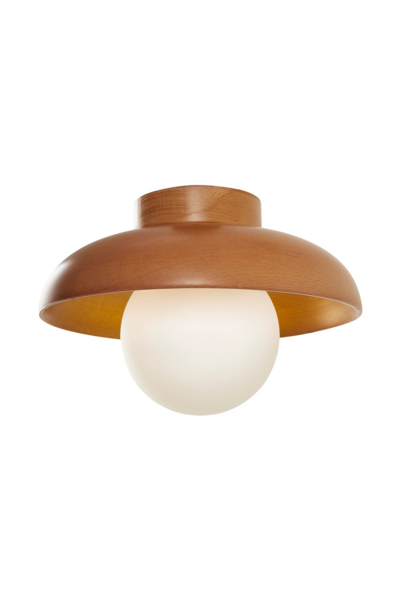 Beylin vegglampe 24 cm rund - Eik Hvit