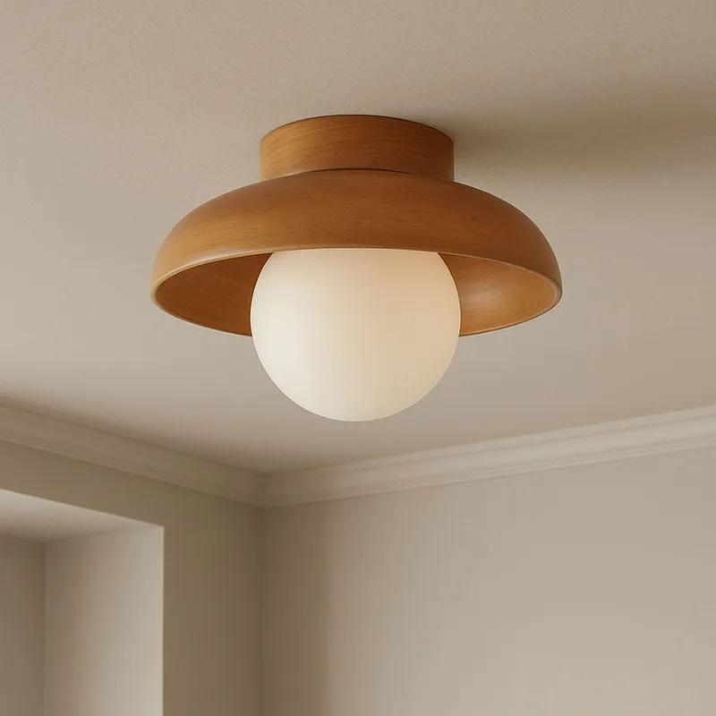 Beylin vegglampe 24 cm rund - Eik Hvit - Belysning - Innendørsbelysning & Lamper - Vegglampe