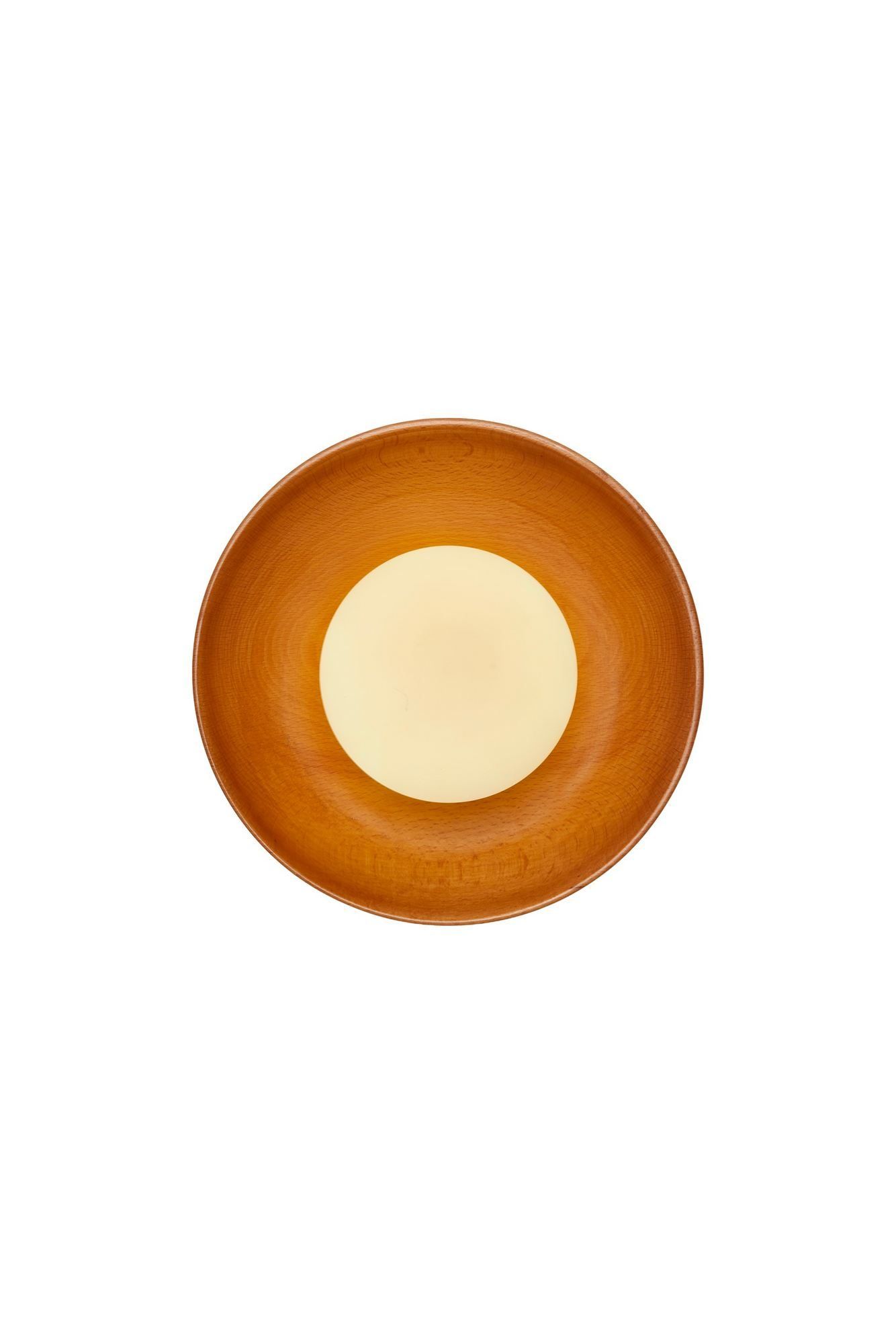 Beylin vegglampe 24 cm rund - Eik Hvit