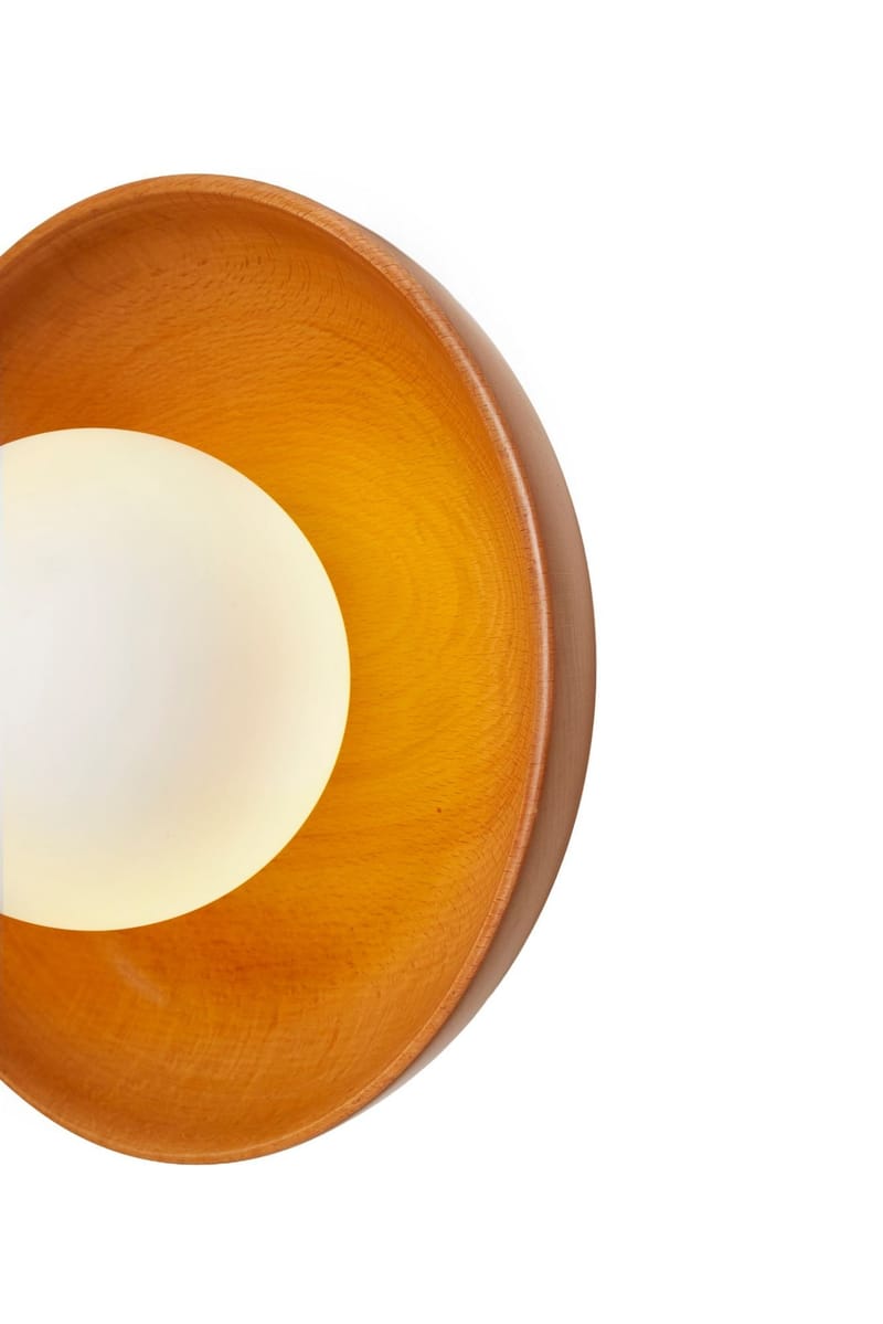 Beylin vegglampe 24 cm rund - Eik Hvit - Belysning - Innendørsbelysning & Lamper - Vegglampe