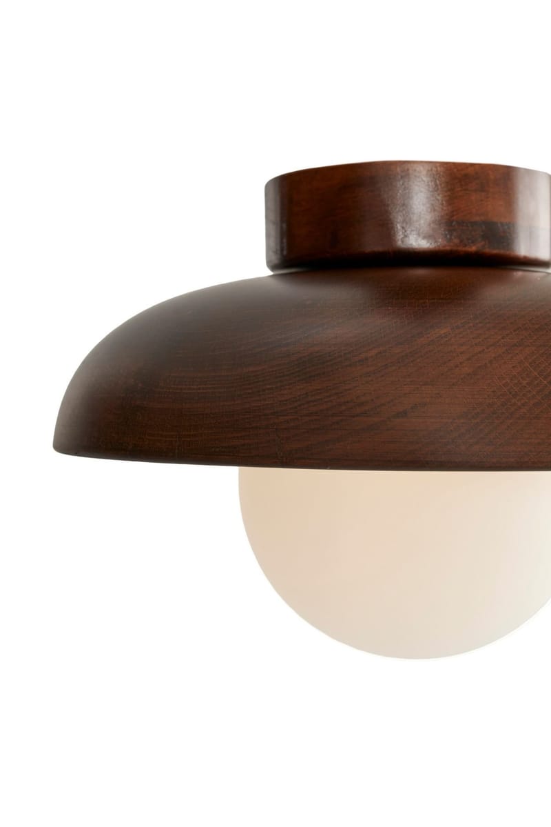 Beylin vegglampe 24 cm rund - Valnøtt Hvit - Belysning - Innendørsbelysning & Lamper - Vegglampe