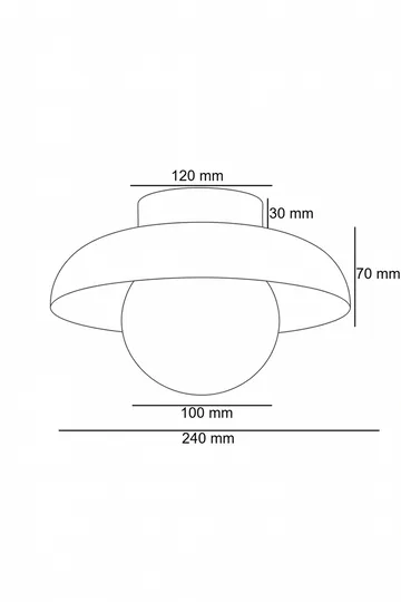 Beylin vegglampe 24 cm rund - Valnøtt Hvit - Belysning - Innendørsbelysning & Lamper - Vegglampe