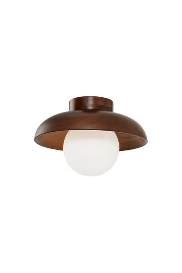 Beylin vegglampe 24 cm rund - Valnøtt Hvit - Belysning - Innendørsbelysning & Lamper - Vegglampe