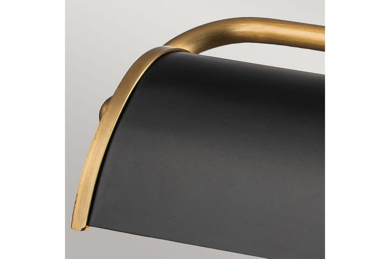 Bildebelysning Elstead Lighting Winchfield 445x127x318 mm, Aldret Messing & Matt Sort - 445x127x318 mm, Aldret Messing & Matt Sort - Belysning - Innendørsbelysning & Lamper - Vegglampe - Veggarmatur
