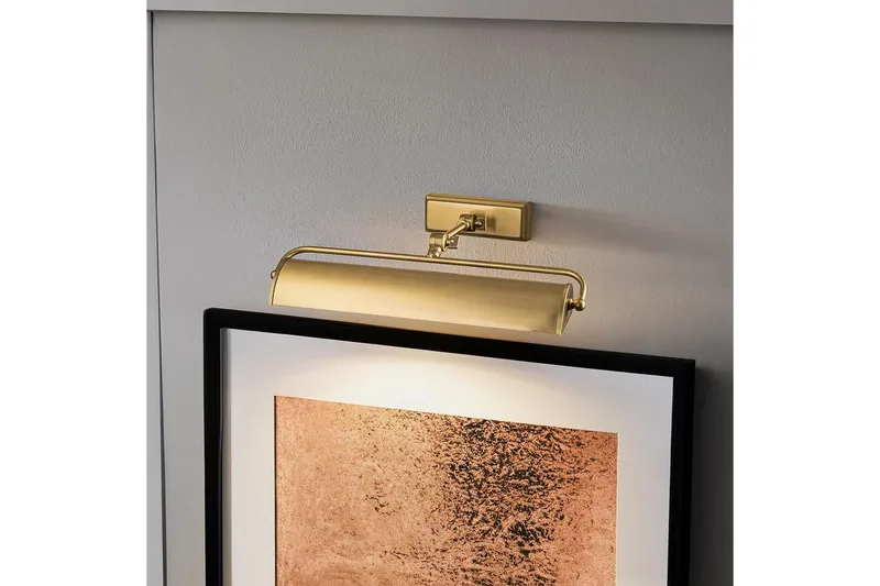 Bildebelysning Elstead Lighting Winchfield 445x127x318 mm, Aldret Messing - 445x127x318 mm, Aldret Messing - Belysning - Innendørsbelysning & Lamper - Vegglampe