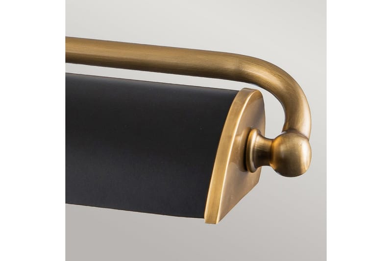 Bildebelysning Elstead Lighting Winchfield 703x127x318 mm, Aldret Messing & Matt Sort - 703x127x318 mm, Aldret Messing & Matt Sort - Belysning - Innendørsbelysning & Lamper - Vegglampe - Veggarmatur