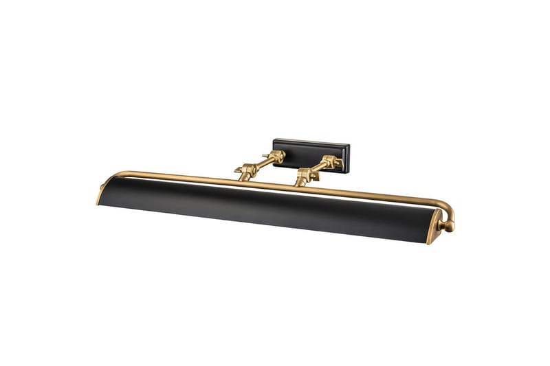 Bildebelysning Elstead Lighting Winchfield 703x127x318 mm, Aldret Messing & Matt Sort - 703x127x318 mm, Aldret Messing & Matt Sort - Belysning - Innendørsbelysning & Lamper - Vegglampe