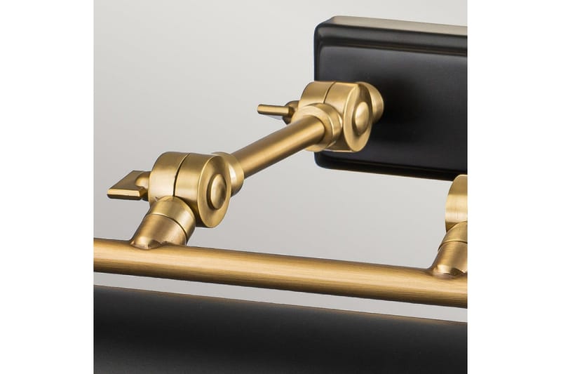 Bildebelysning Elstead Lighting Winchfield 703x127x318 mm, Aldret Messing & Matt Sort - 703x127x318 mm, Aldret Messing & Matt Sort - Belysning - Innendørsbelysning & Lamper - Vegglampe