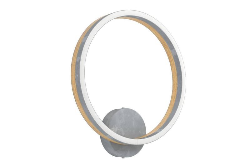 Vegglampe Eglo Cadinaro Grå/Tre Rund - Belysning - Innendørsbelysning & Lamper - Vegglampe
