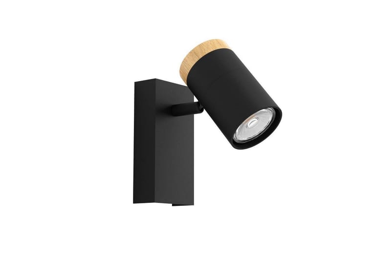 Vegglampe Eglo Cartagena Svart/Tre - Belysning - Innendørsbelysning & Lamper - Vegglampe