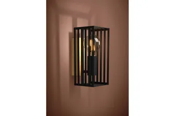 Vegglampe Eglo Cidraz Svart/Tre - Belysning - Innendørsbelysning & Lamper - Soveromslampe