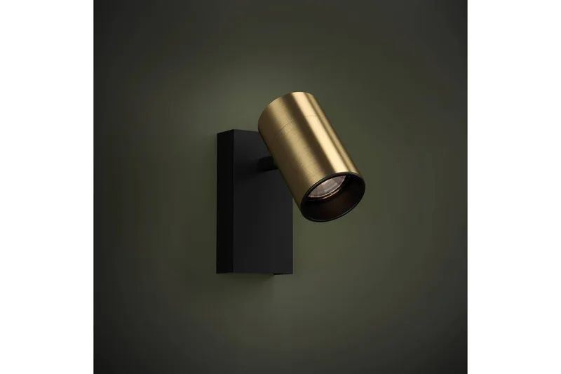 Vegglampe Eglo Cumaribo Svart/Messing - Belysning - Innendørsbelysning & Lamper - Soveromslampe
