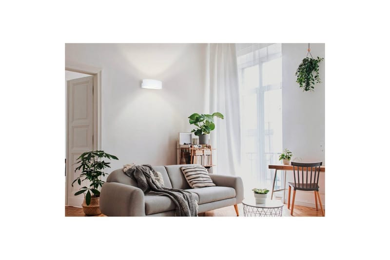 Vegglampe Eglo Maccacari hvit - Hvit - Belysning - Innendørsbelysning & Lamper - Soveromslampe