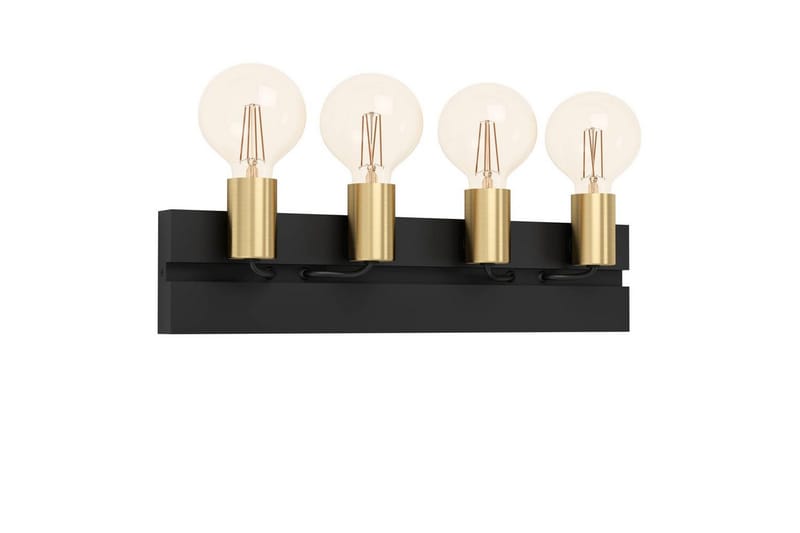 Vegglampe Eglo Macchione - Svart/Messing - Belysning - Innendørsbelysning & Lamper - Soveromslampe