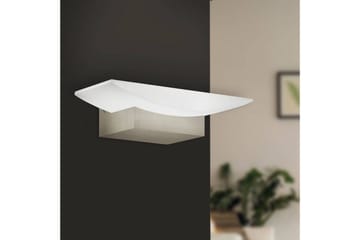 Vegglampe Eglo Metrass Nickel-Matt Satinerad - Hvit - Belysning - Innendørsbelysning & Lamper - Soveromslampe