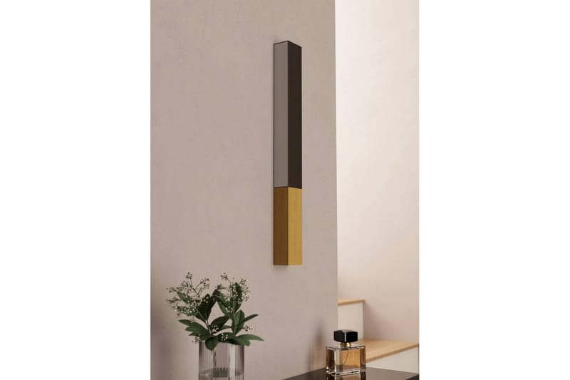 Vegglampe Eglo Tudons - Svart/Brun - Belysning - Innendørsbelysning & Lamper - Soveromslampe