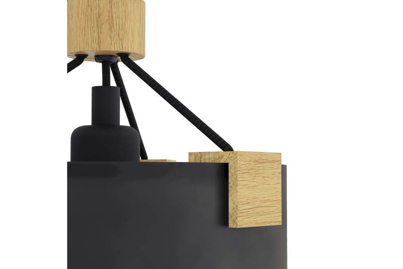 Vegglampe Eglo Potosi Svart/Tre - Belysning - Innendørsbelysning & Lamper - Vegglampe