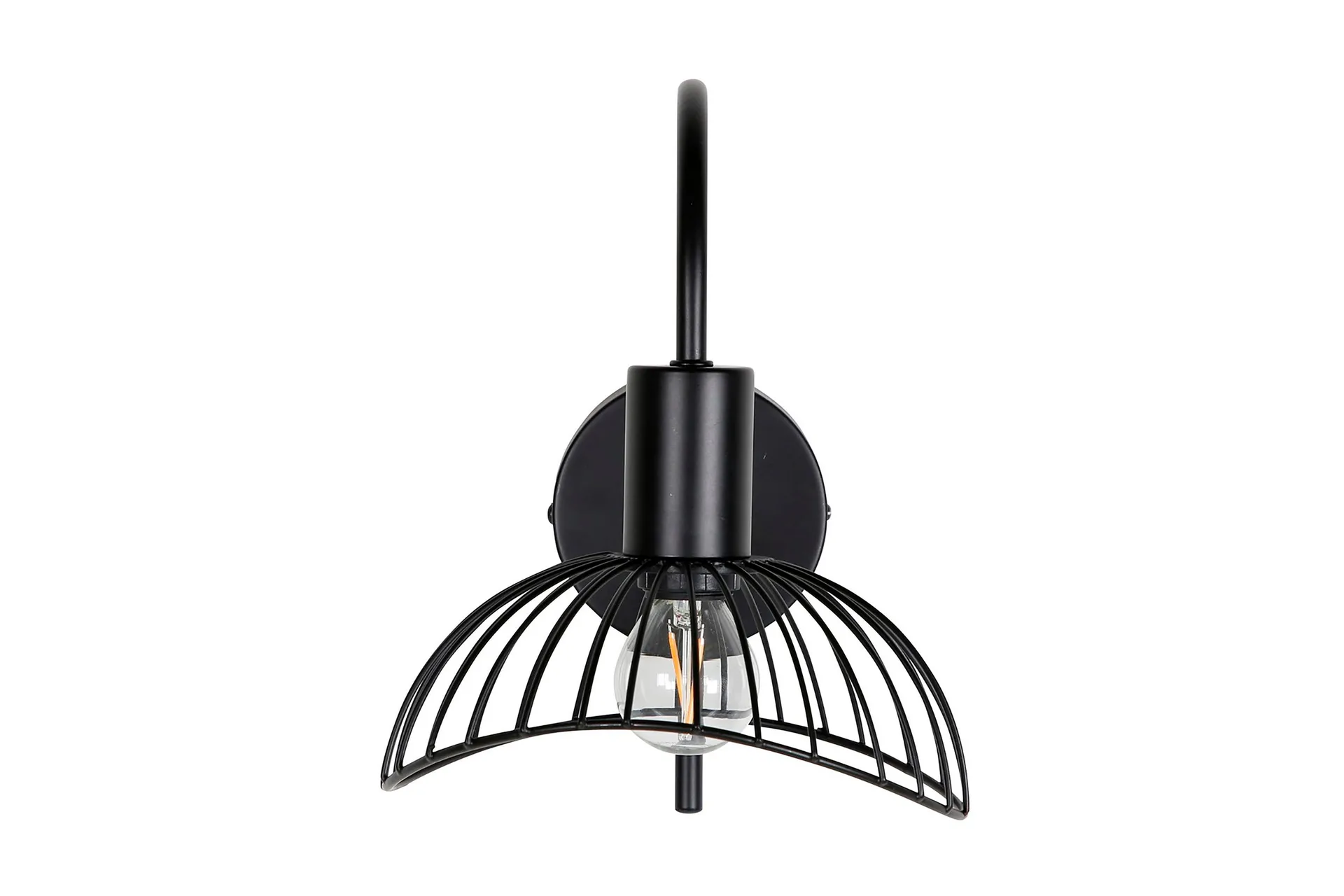Elsa Vegglampe Dimbar LED Stor - Sort