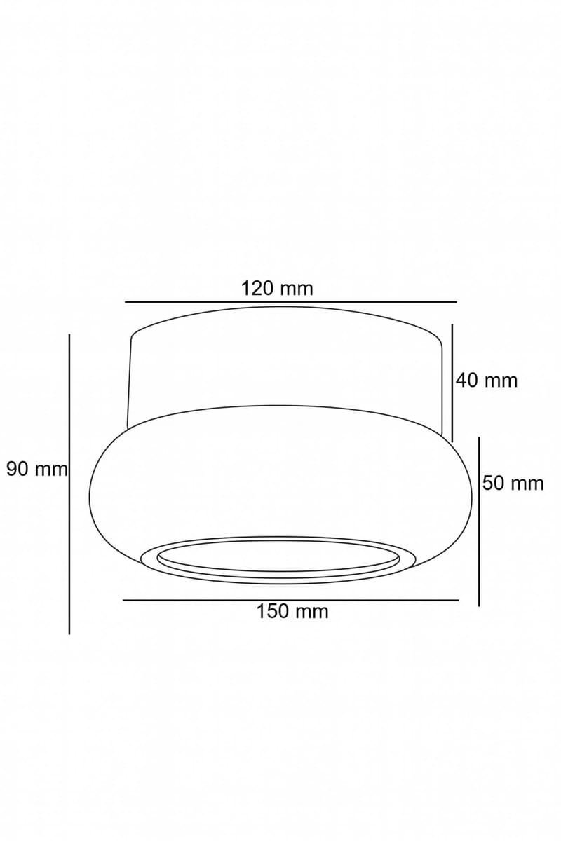 Eryvin vegglampe 15 cm rund - Eik Beige - Belysning - Innendørsbelysning & Lamper - Vegglampe