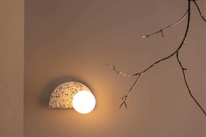 Fabien Veggplafond 11 cm - Hvit - Soveromslampe - Vegglampe - Veggplafond