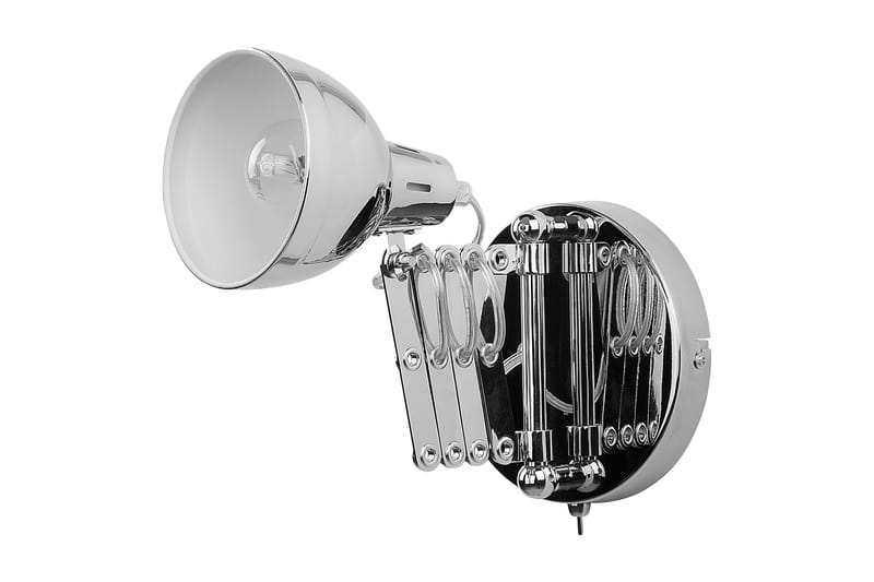 Harrington Vegglampe 33 cm - Sølv - Nattlampe vegg - Soveromslampe - Vegglampe - Veggarmatur
