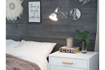 Harrington Vegglampe 33 cm - Sølv - Belysning - Innendørsbelysning & Lamper - Vegglampe