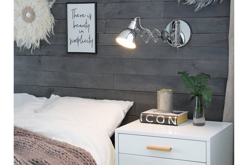 Harrington Vegglampe 33 cm - Sølv - Belysning - Innendørsbelysning & Lamper - Vegglampe