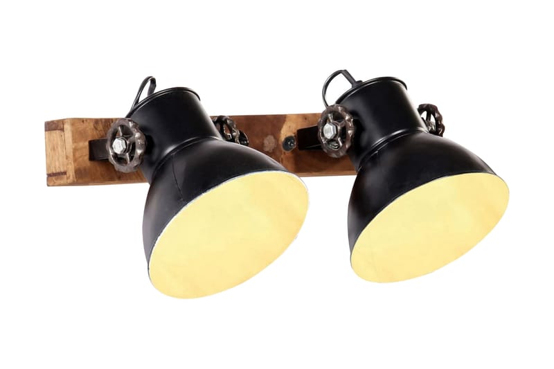 Industriell vegglampe matt svart 45x25 cm E27 - Svart - Nattlampe vegg - Soveromslampe - Vegglampe - Veggarmatur