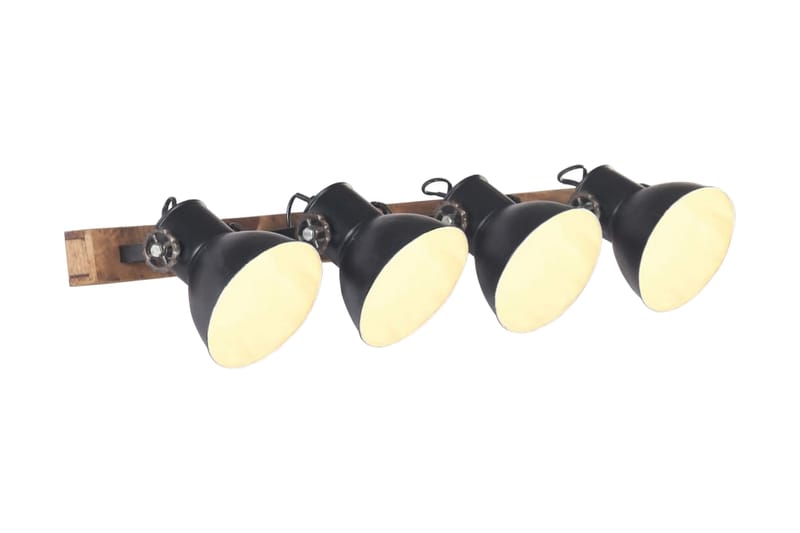 Industriell vegglampe matt svart 90x25 cm E27 - Svart - Belysning - Innendørsbelysning & Lamper - Vegglampe