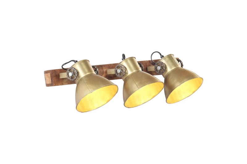 Industriell vegglampe messing 65x25 cm E27 - Nattlampe vegg - Soveromslampe - Vegglampe - Veggarmatur