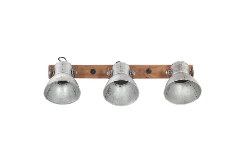 Industriell vegglampe sølv 65x25 cm E27 - Silver - Nattlampe vegg - Soveromslampe - Vegglampe - Veggarmatur