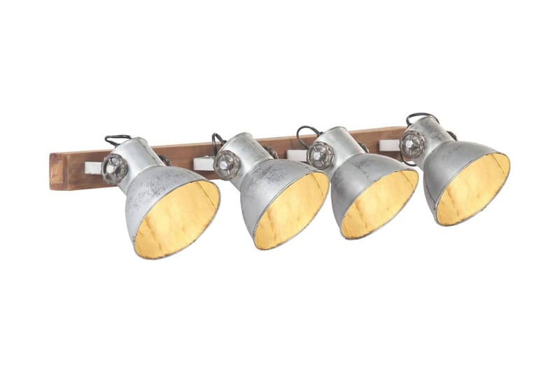 Industriell vegglampe sølv 90x25 cm E27 - Silver - Belysning - Innendørsbelysning & Lamper - Vegglampe