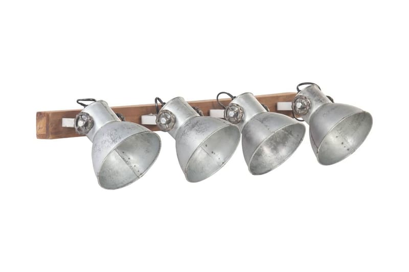 Industriell vegglampe sølv 90x25 cm E27 - Silver - Belysning - Innendørsbelysning & Lamper - Vegglampe