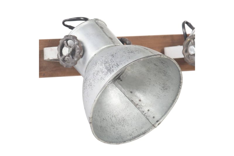 Industriell vegglampe sølv 90x25 cm E27 - Silver - Nattlampe vegg - Soveromslampe - Vegglampe - Veggarmatur